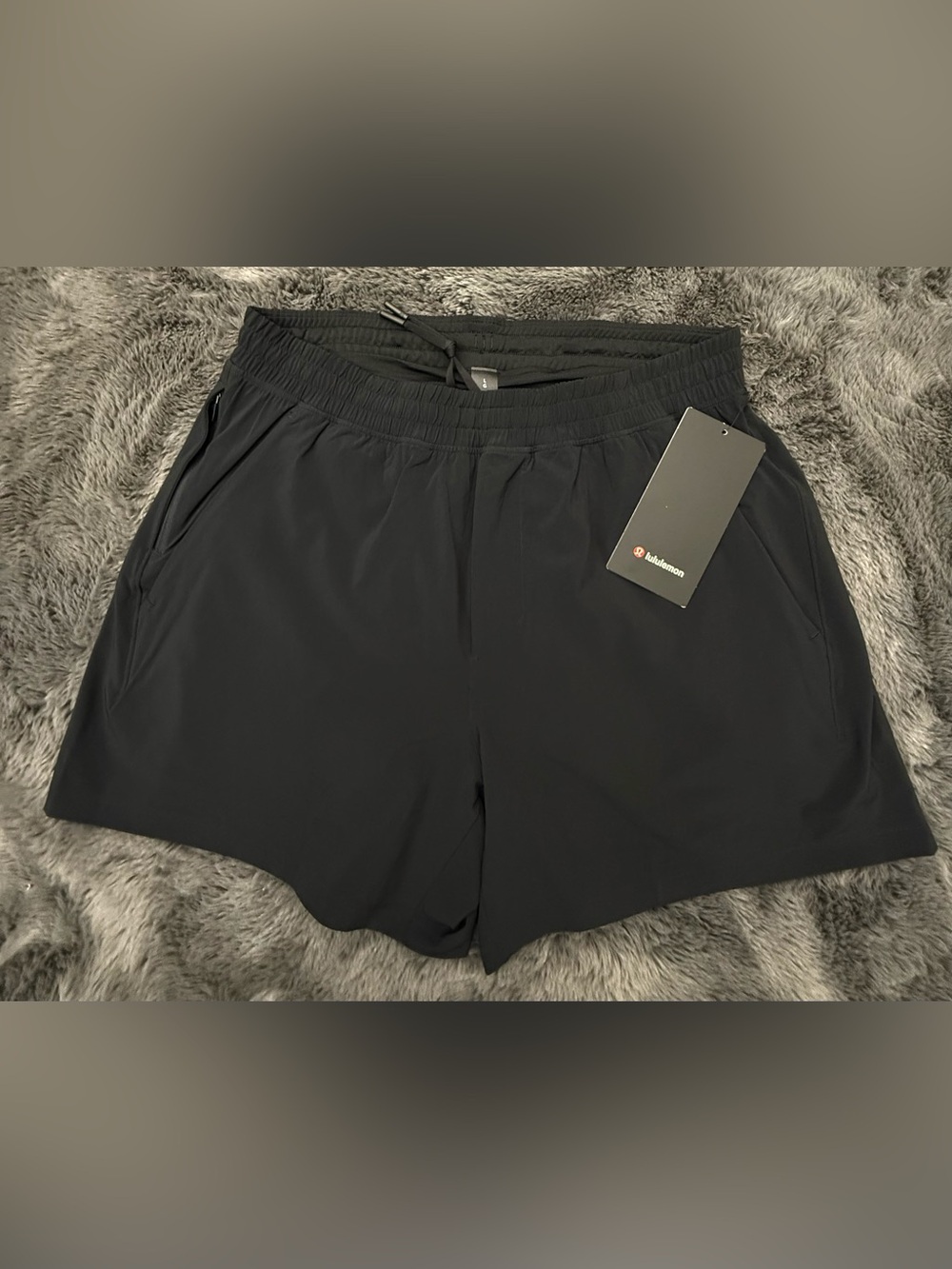 NWT Lululemon Men's Pace Breaker Lined Short 5" Black Size Large